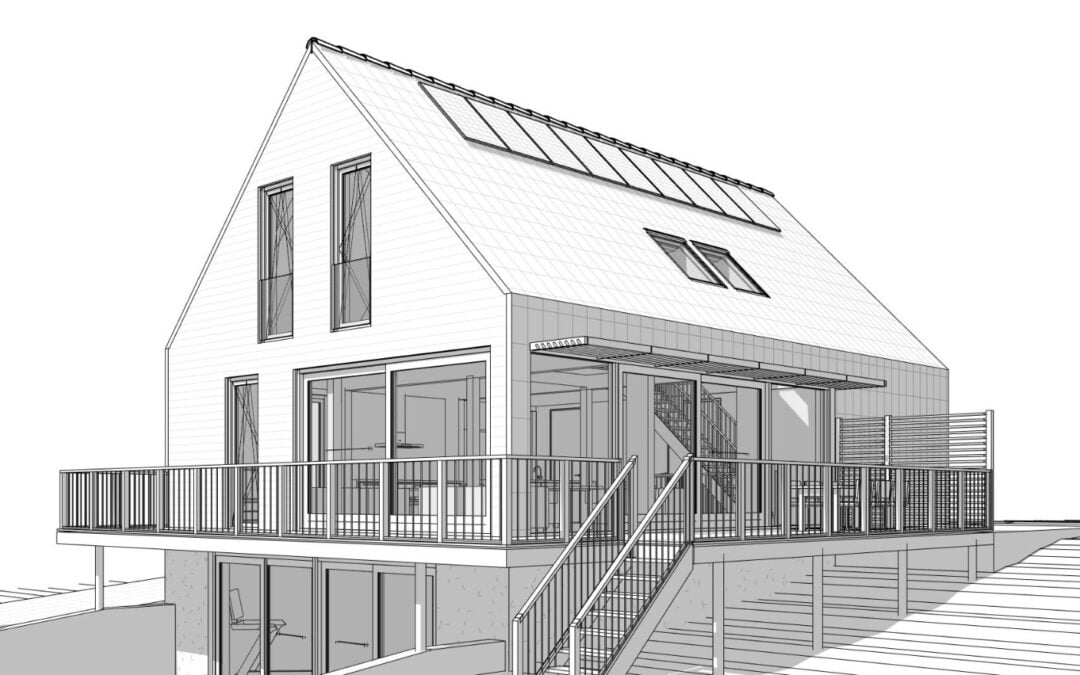 8A ontwerpt moderne dijkwoning in Barendrecht